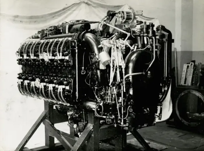 Framed Print : Rear equipment of the Sabre VII engine