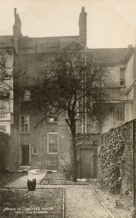 Framed Print : The rear view of Carlyles House from the Garden - Chelsea Framed Print : The rear view of Carlyles House from the Garden - Chelsea