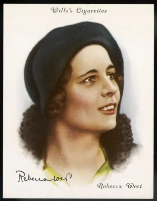 Framed Print : Rebecca West / Cig Card Framed Print : Rebecca West / Cig Card