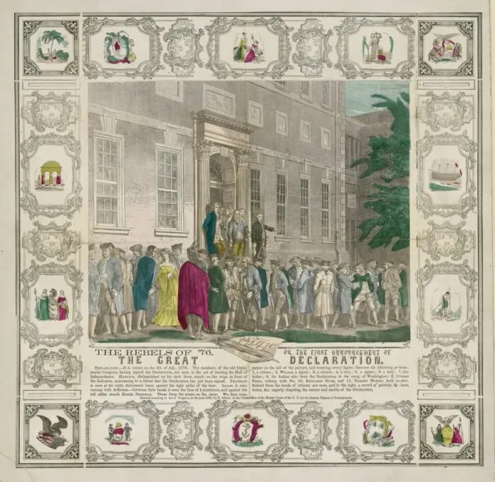 Framed Print : The rebels of 76--Or the first announcement of the great de Framed Print : The rebels of 76--Or the first announcement of the great de