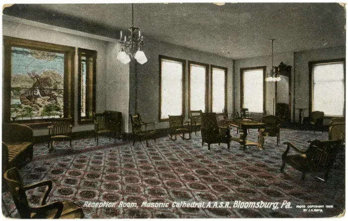 Framed Print : Reception Room, Masonic Cathedral, Bloomsburg, PA, USA Framed Print : Reception Room, Masonic Cathedral, Bloomsburg, PA, USA