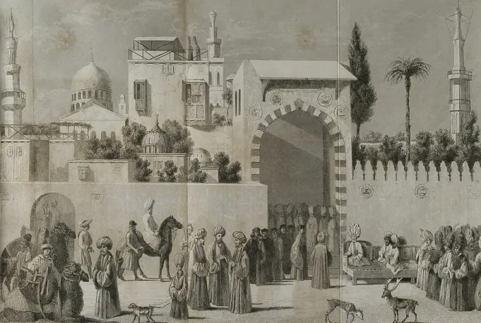 Framed Print : Reception of a Venetian ambassadors in Damascus in 1511 Framed Print : Reception of a Venetian ambassadors in Damascus in 1511