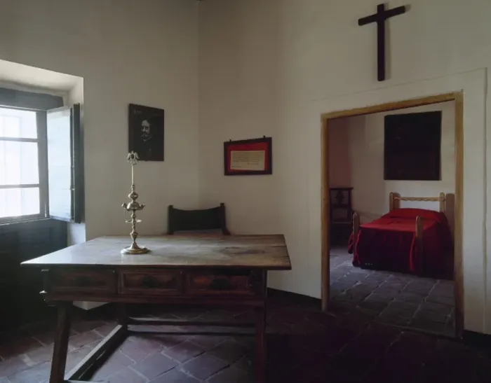 Framed Print : Reconstruction of the cell of Francisco Quevedo. Saint Domin Framed Print : Reconstruction of the cell of Francisco Quevedo. Saint Domin