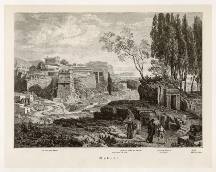 Framed Print : Reconstruction / Mycenae Framed Print : Reconstruction / Mycenae