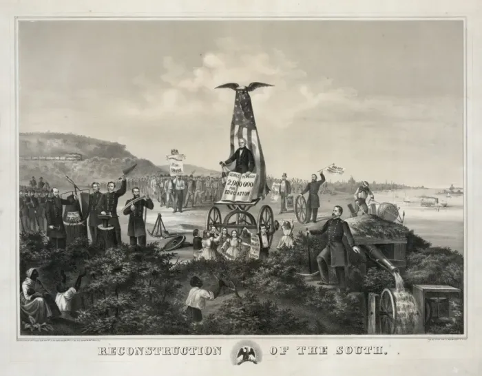 Framed Print : Reconstruction of the South Framed Print : Reconstruction of the South