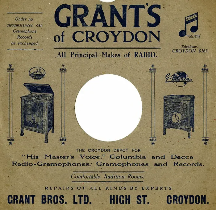Framed Print : Record sleeve, Grant's of Croydon Framed Print : Record sleeve, Grant's of Croydon