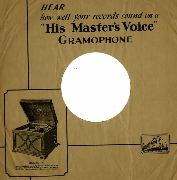 Framed Print : Record sleeve, His Master's Voice Framed Print : Record sleeve, His Master's Voice