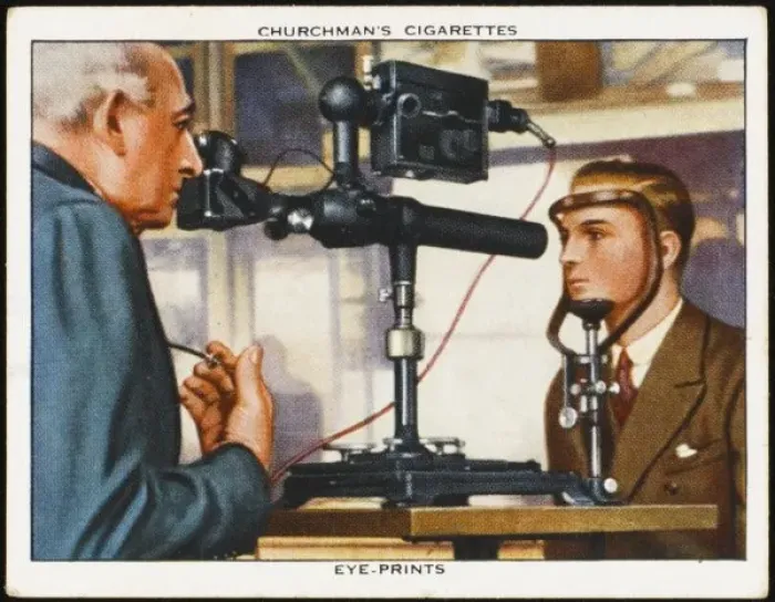 Framed Print : Recording Eye Prints