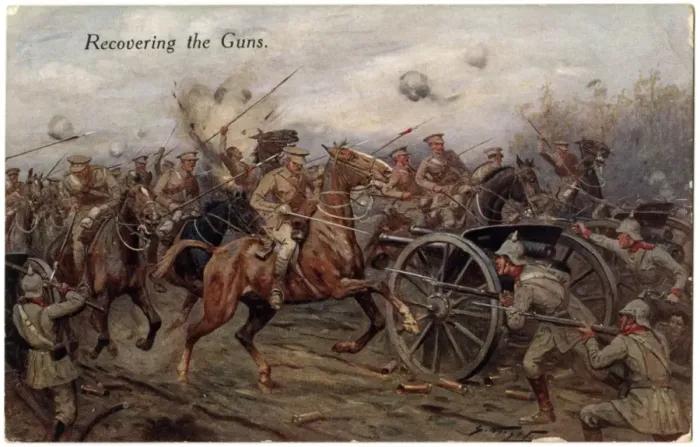 Framed Print : Recovering the Guns 1914 Framed Print : Recovering the Guns 1914