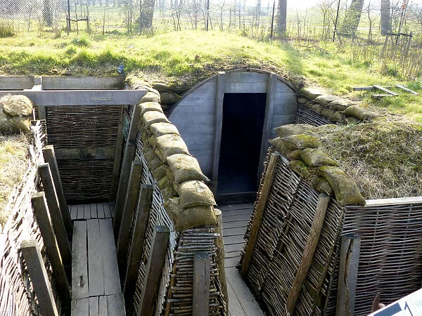 Recreated trenches Passchendaele Memorial Museum