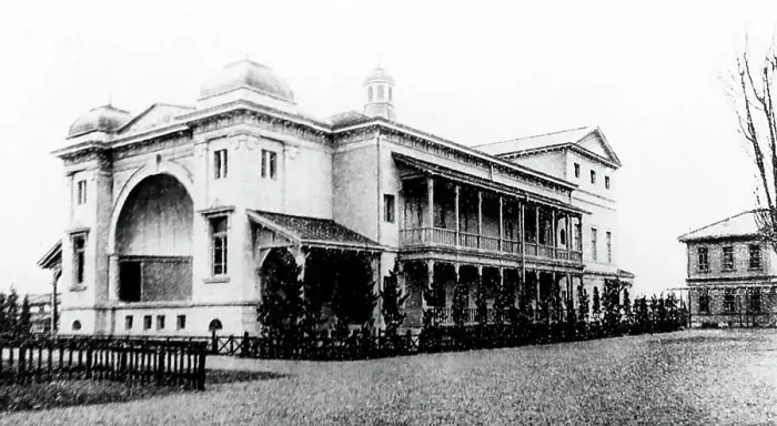 Framed Print : Recreation Building, Hyogo, Japan, early 1900s Framed Print : Recreation Building, Hyogo, Japan, early 1900s
