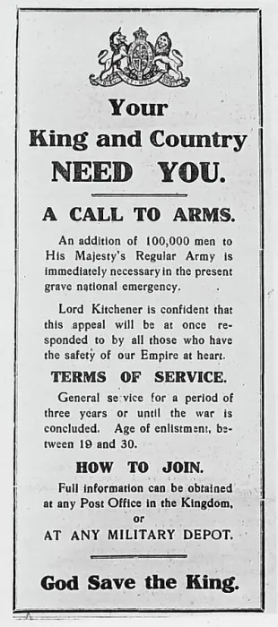 Framed Print : Recruiting Poster WW1 Framed Print : Recruiting Poster WW1