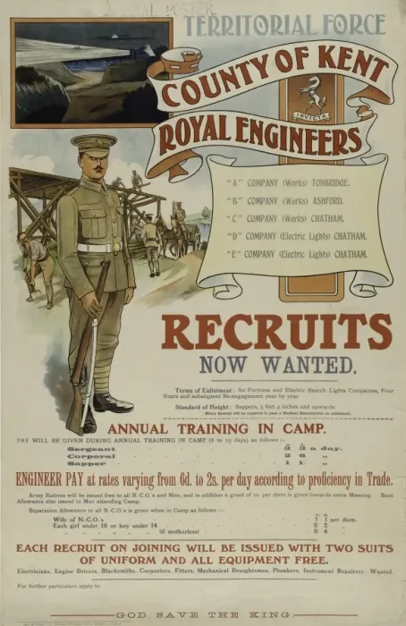 Framed Print : Recruitment Poster - British Military Framed Print : Recruitment Poster - British Military