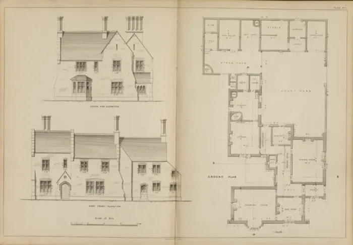 Framed Print : Rectory and Offices at Burnham Norfolk Framed Print : Rectory and Offices at Burnham Norfolk