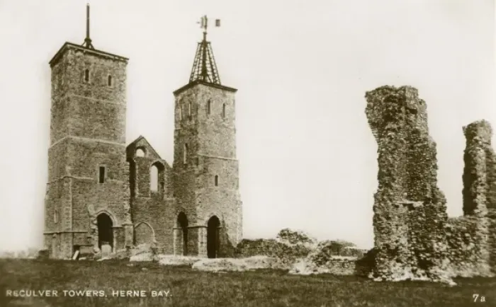 Framed Print : Reculver Towers - Herne Bay