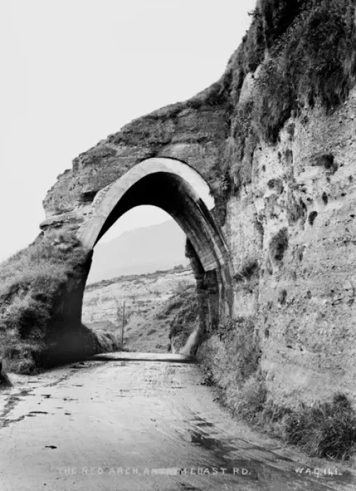 Framed Print : The Red Arch, Antrim Coast Road Framed Print : The Red Arch, Antrim Coast Road