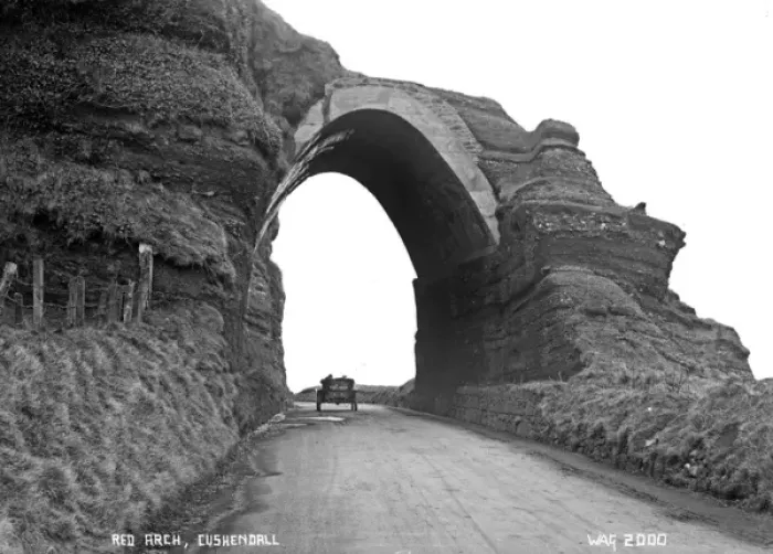 Framed Print : Red Arch, Cushendall Framed Print : Red Arch, Cushendall