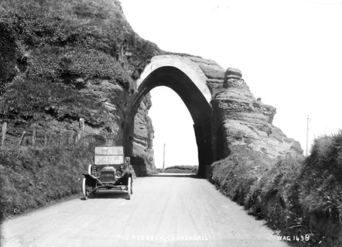 Framed Print : The Red Arch, Cushendall Framed Print : The Red Arch, Cushendall