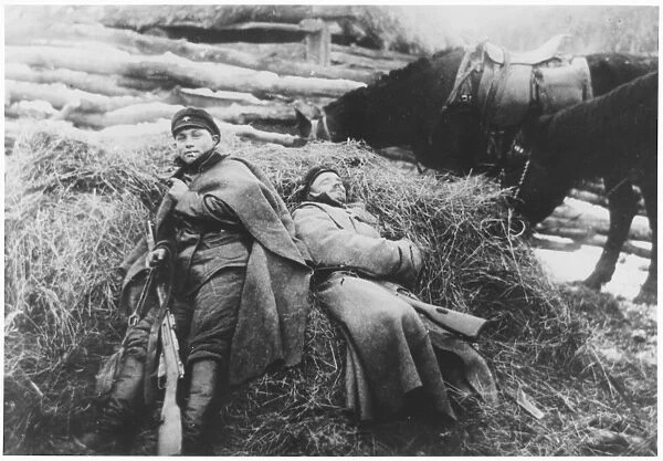 Red Army Soldiers resting 1920