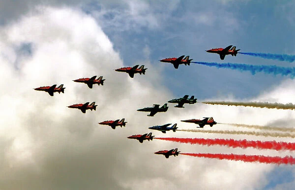 The Red Arrows 50th Anniversary Flypast