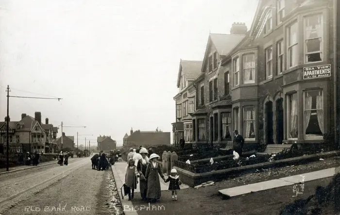 Framed Print : Red Bank Road, Bispham, Lancashire Framed Print : Red Bank Road, Bispham, Lancashire