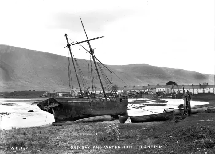 Framed Print : Red Bay and Waterfoot, Co Antrim Framed Print : Red Bay and Waterfoot, Co Antrim
