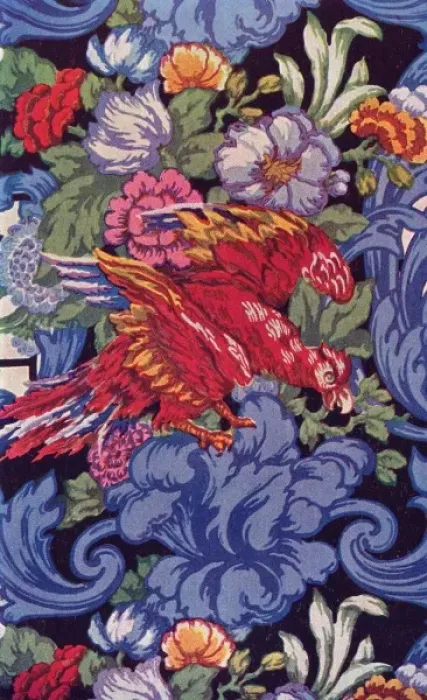 Framed Print : Red bird and flowers Framed Print : Red bird and flowers