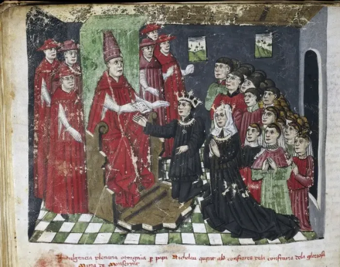 Framed Print : Red Book of Montserrat. 14th c. - 16th c. Pope Framed Print : Red Book of Montserrat. 14th c. - 16th c. Pope