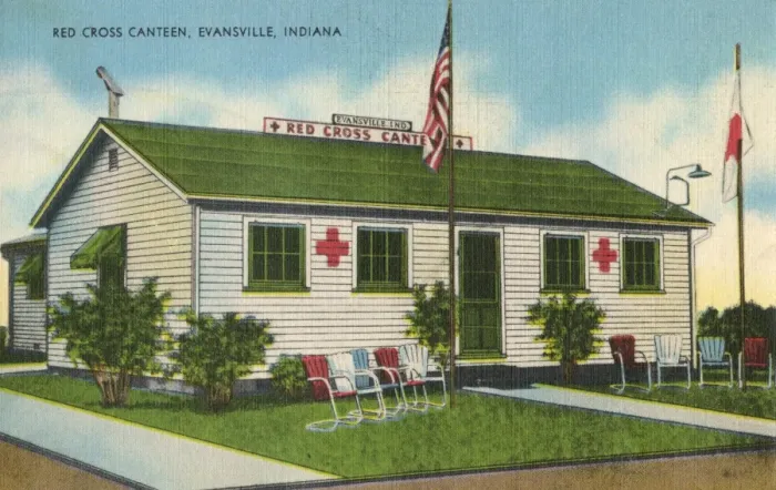 Framed Print : The Red Cross Canteen, Evansville, Indiana, USA Framed Print : The Red Cross Canteen, Evansville, Indiana, USA