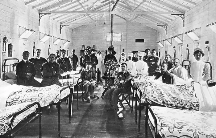 Framed Print : Red Cross Hospital during WW1 Framed Print : Red Cross Hospital during WW1