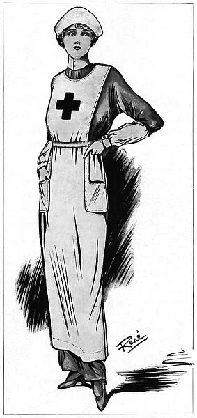 Red Cross nurse regulation uniform, WW1