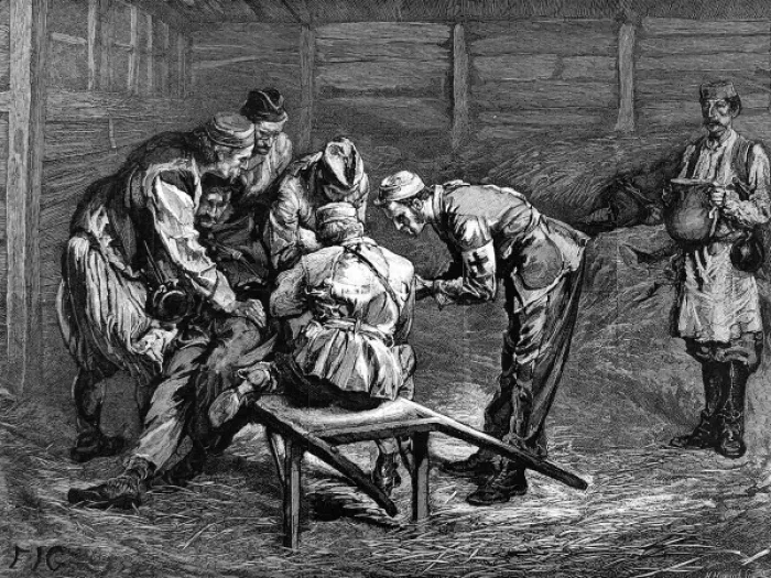 Framed Print : The Red Cross at work Framed Print : The Red Cross at work