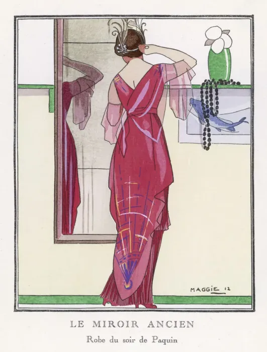 Framed Print : Red Dress / Paquin 1912 Framed Print : Red Dress / Paquin 1912
