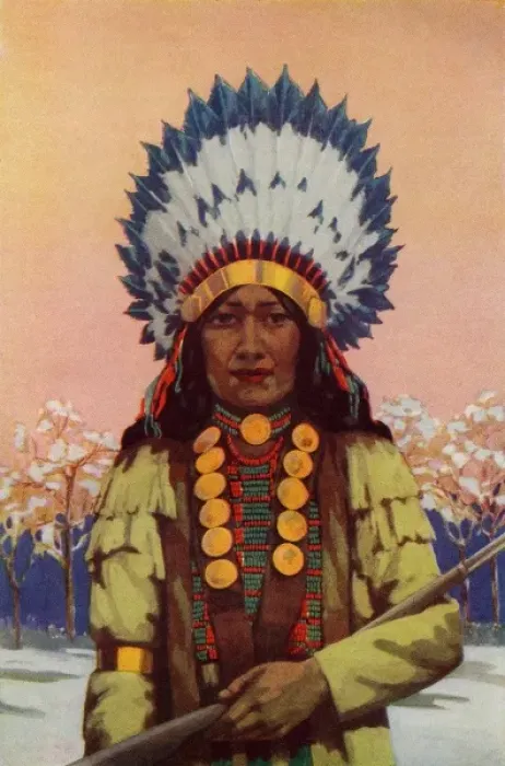 Framed Print : Red indian chief Framed Print : Red indian chief
