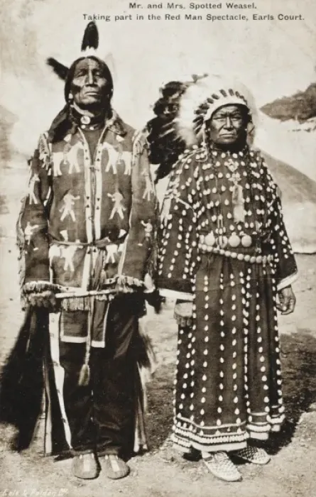 Framed Print : Red Indian pair at Earls Court Framed Print : Red Indian pair at Earls Court
