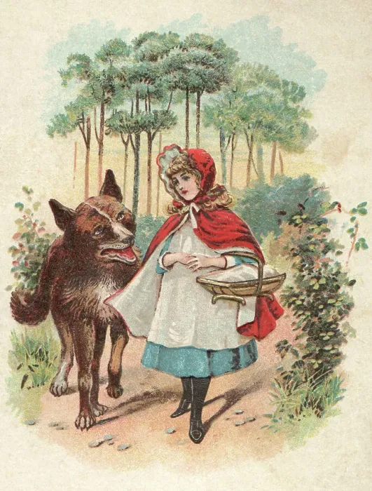 Framed Print : Red Riding Hood Framed Print : Red Riding Hood
