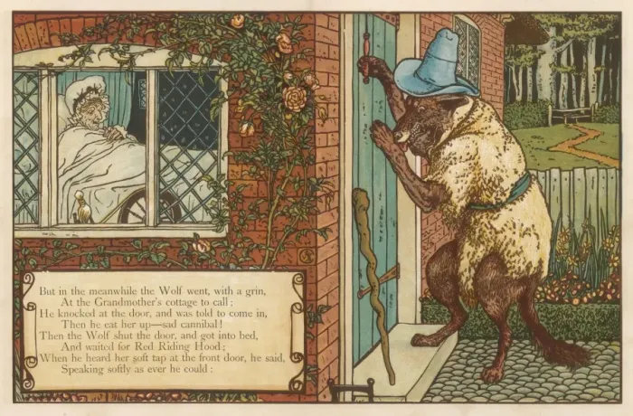 Framed Print : Red Riding Hood / Crane Framed Print : Red Riding Hood / Crane