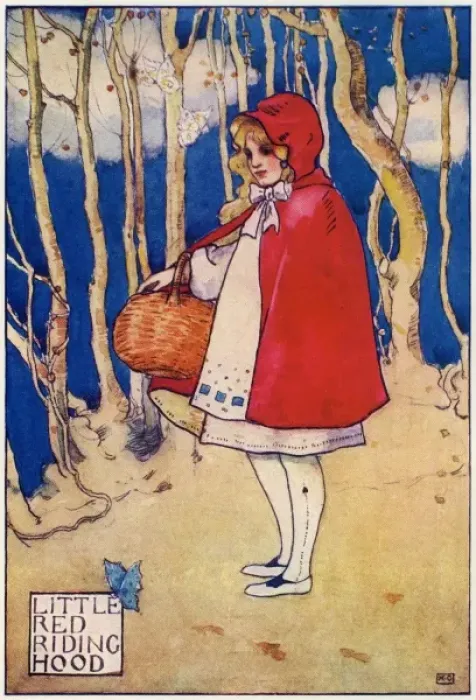 Framed Print : Red Riding Hood by Katharine Cameron Framed Print : Red Riding Hood by Katharine Cameron