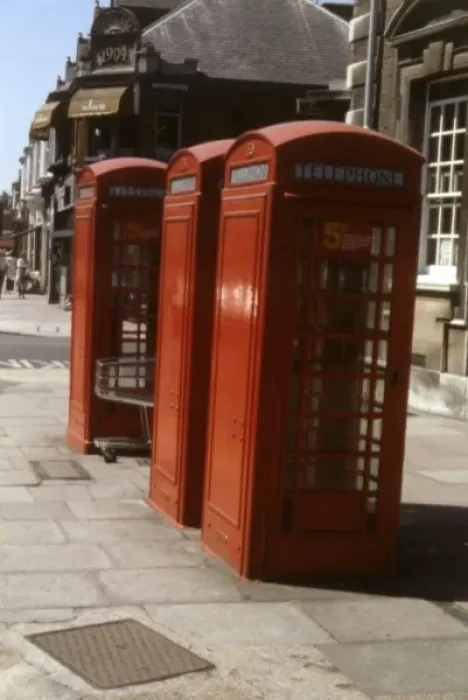 Framed Print : Red Telephone Boxes Framed Print : Red Telephone Boxes