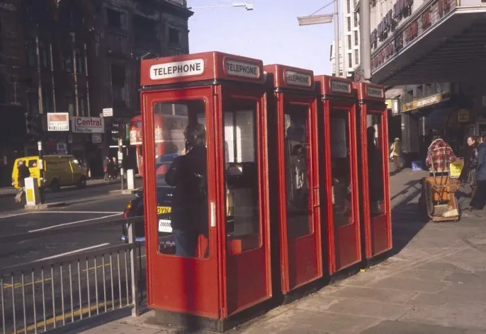 Framed Print : Red Telephone Boxes Framed Print : Red Telephone Boxes
