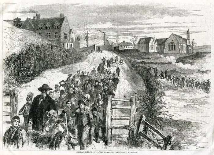 Framed Print : REDHILL FARM SCHOOL 1856 Framed Print : REDHILL FARM SCHOOL 1856