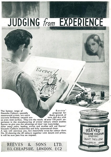 Reeves & Sons Gouache Colour Advertisement