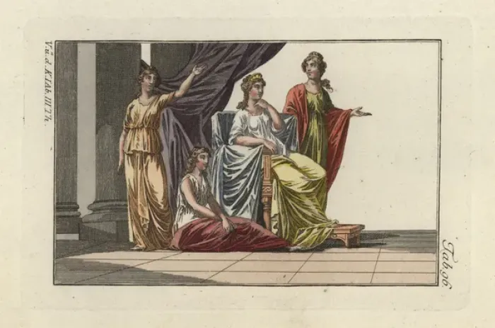 Framed Print : Refined Roman women and their surroundings Framed Print : Refined Roman women and their surroundings