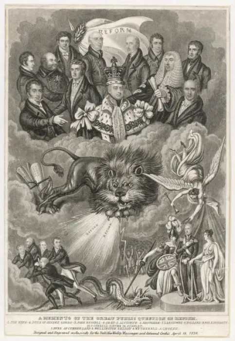 Framed Print : Reform  /  1832  /  Allegory