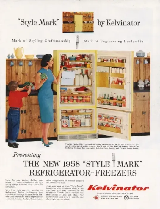 Framed Print : Refrigerator Advert Framed Print : Refrigerator Advert
