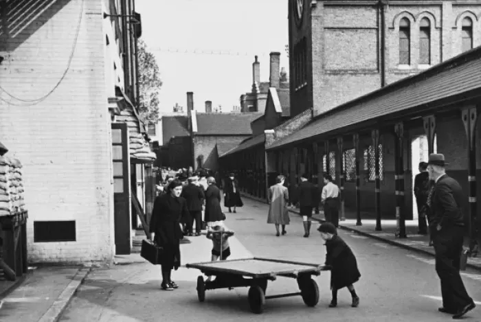 Framed Print : Refugee receiving station WWII Framed Print : Refugee receiving station WWII