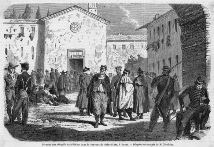 Framed Print : Refugees from Naples Framed Print : Refugees from Naples
