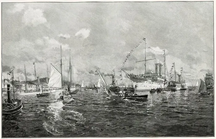 Framed Print : REGATTA AT KIEL Framed Print : REGATTA AT KIEL