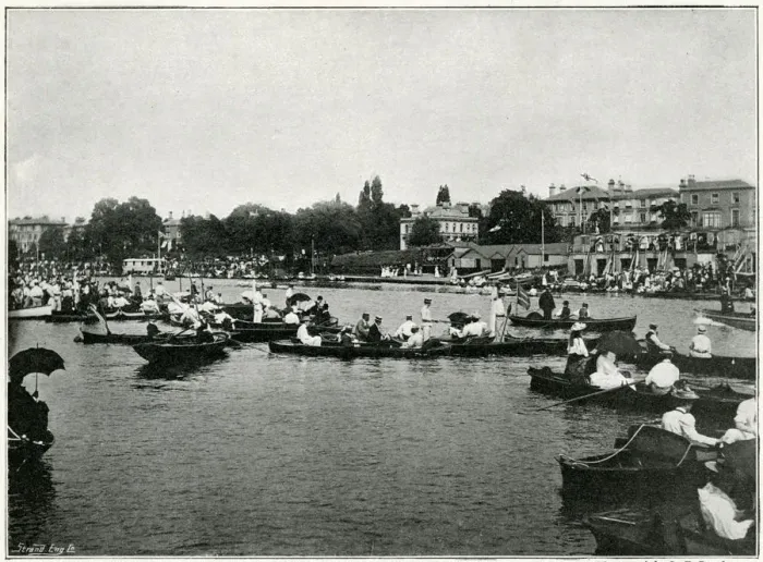 Framed Print : Regatta at Kingston-On-Thames, Junior Eights1896 Framed Print : Regatta at Kingston-On-Thames, Junior Eights1896