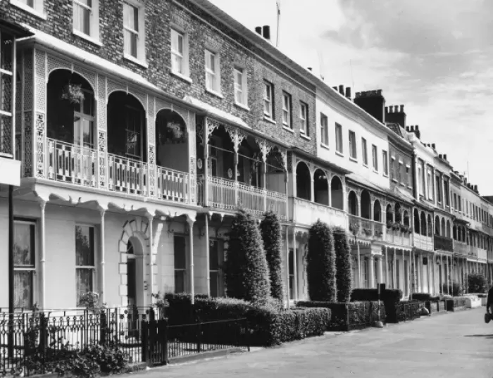 Framed Print : Regency Town Houses Framed Print : Regency Town Houses